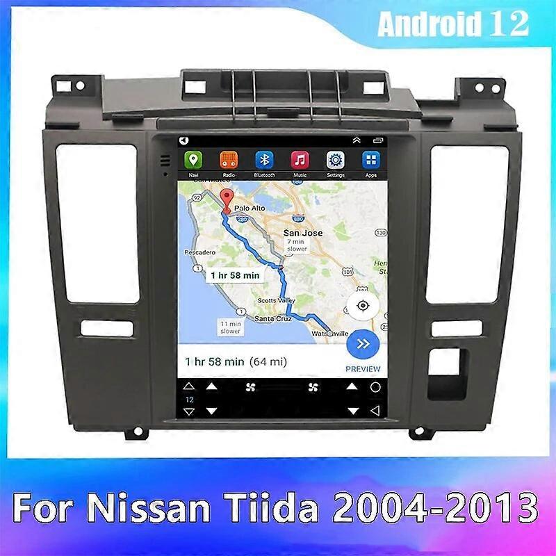 Android 12 For Nissan Tiida 2004-2013 Tesla Type Multimedia Stereo Car Autoradio no DVD Player Navigation GPS Radio In Dash