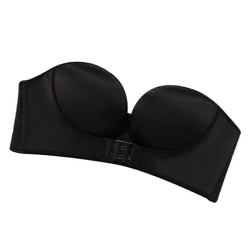 Strapless Front Buckle Bra Wirefree Push Up Non Slip Invisible Women Bra Underwear