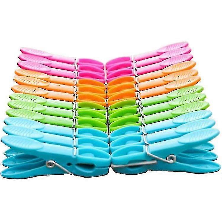 24 Pack Clothespin Clothes Clips Clothes Drying Strong Laundry Pegs