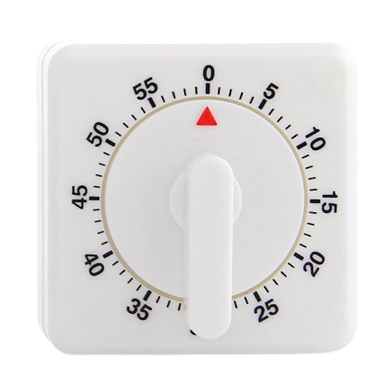 Square 60 Minutes Study Timer Plastic Loud Sound Kitchen Timer for Living Room