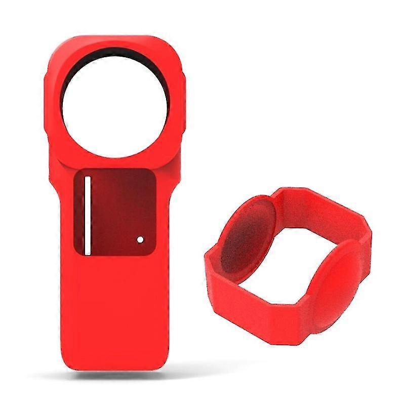 Silicone Protective Case For Insta360 One Rs 1-inch 360 Edition Dual 1-inch Sensors Panoramic Camera With Leica Dustproof Cover