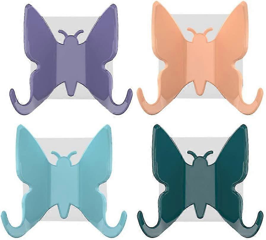 4pcs Shower Hook Suction Cup Holder