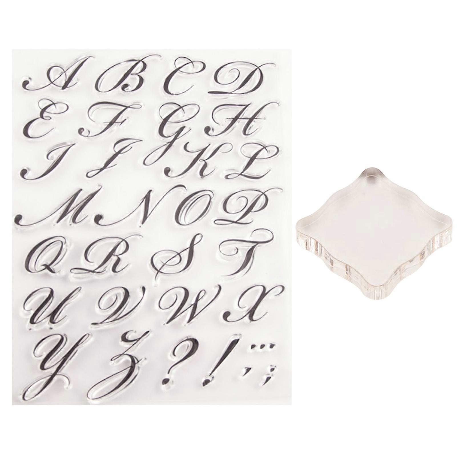 Plastic Letter Stamp Handcraft Cookies Cake Making Baking Template Stencil Mold