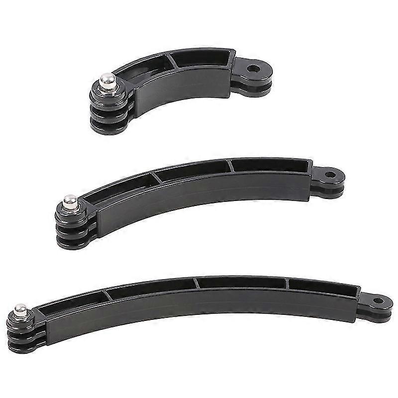3 Way Mount Helmet Arm Extension Curved Pole Selfie Stick For 9 8 7 6 5 4k Without Screw