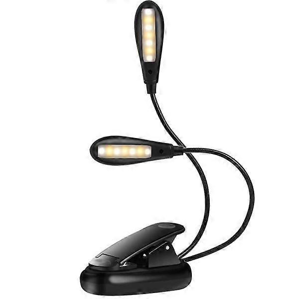 LED reading lamp book, clamp light book lamp USB rechargeable