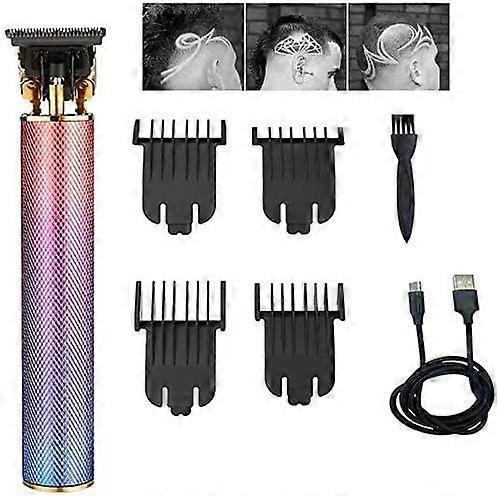 Blueviolet 10Mens 2020 NOUVEAU Rechargeable Sans Fil Zero Gapped Tondeuse Pro Li Pince à cheveux, Tondeuse à cheveux chauve de 0mm - Rasage de barbe électrique tout-en-un