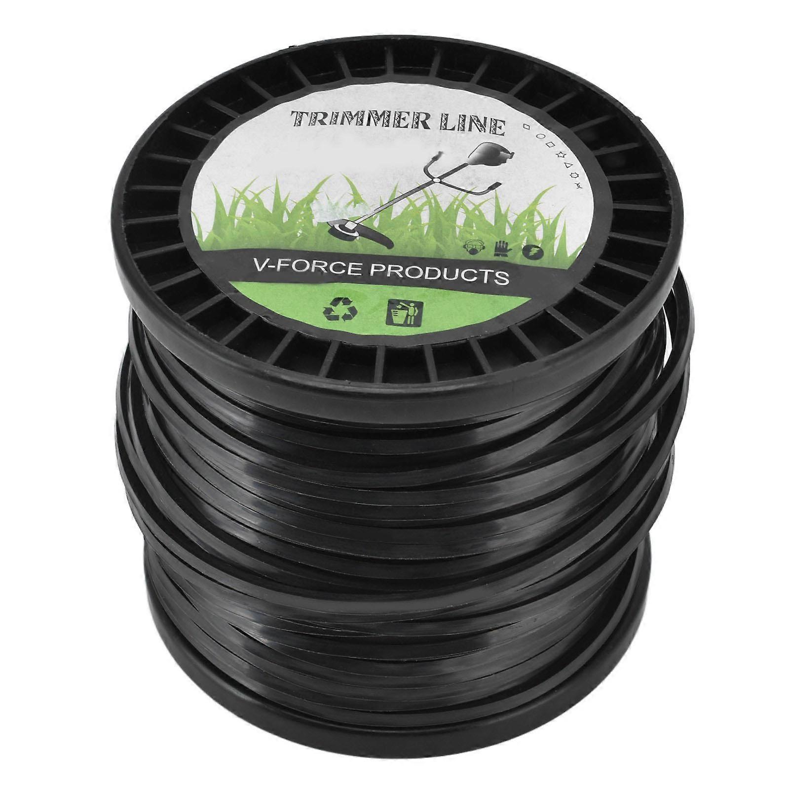 Wenyi Round String Trimmer Line for Husqvarna 3.3mm Black High Cutting Efficiency Trimmer Line for Most Lawn Mowers Farm 50m