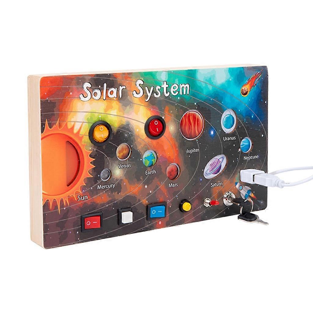 Socket Switch Control Toy Led Light Busy Boards Activity Learning Busy Boards