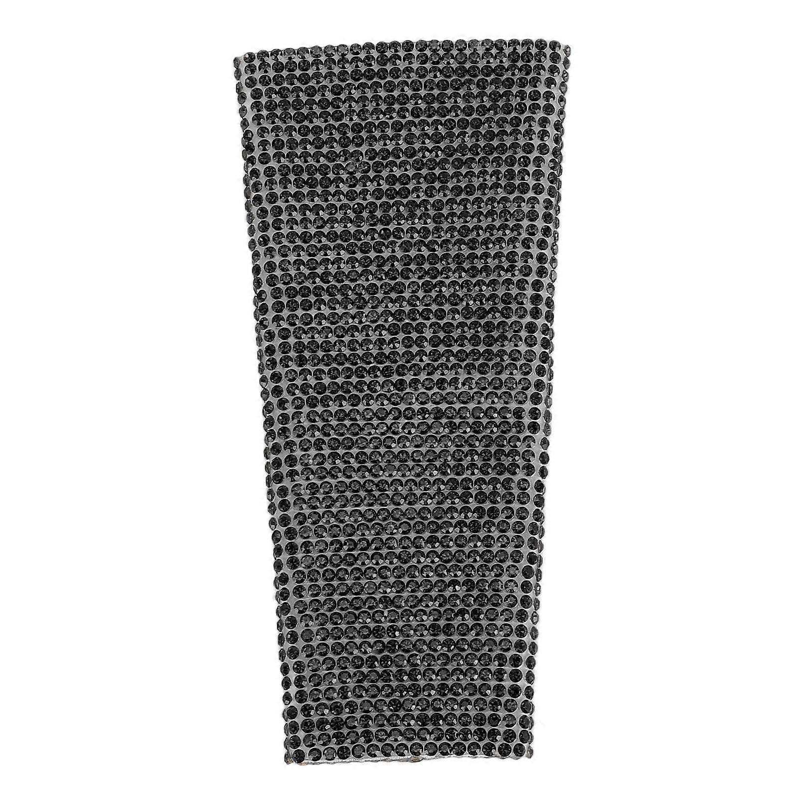 SM58 Microphone Cover, Glass, with Sparkling Rhinestones, Decorative, Black