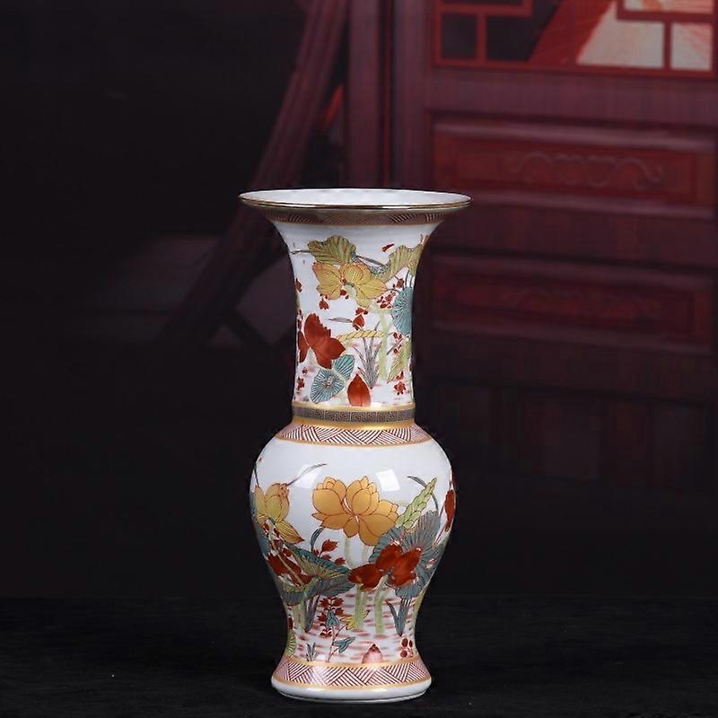 Jingdezhen Vintage Pattern Ceramic Vase, Home Decor