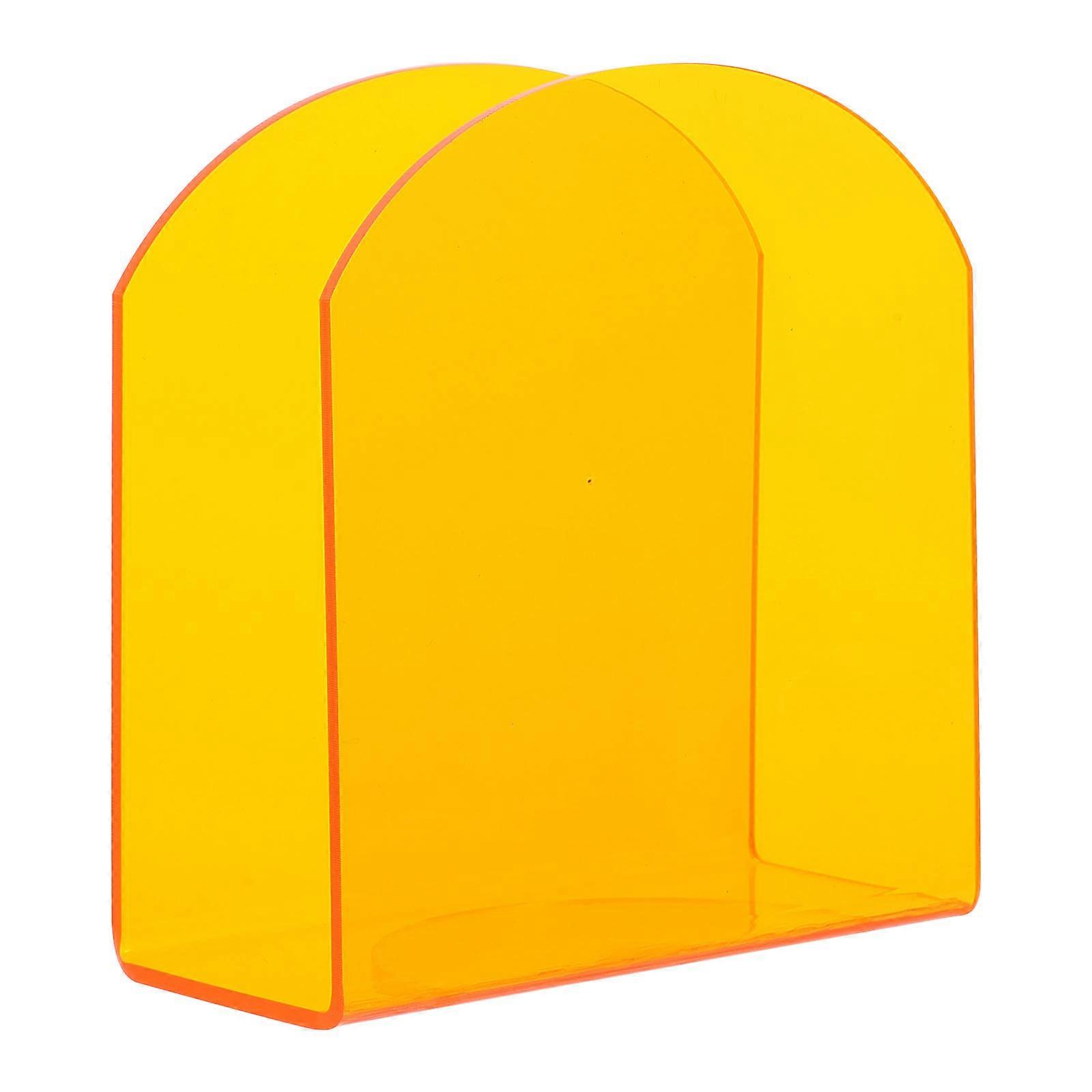 Tabletop Clear Tissue Storage Rack Desktop Acrylic Shaped Serviette Holder