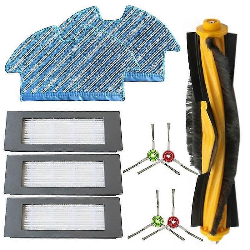 For Deebot Ozmo 900 Filter Brush Mop Cloth Set Vacuum Cleaner Parts Robot Vacuum Cleaner Roller Bru