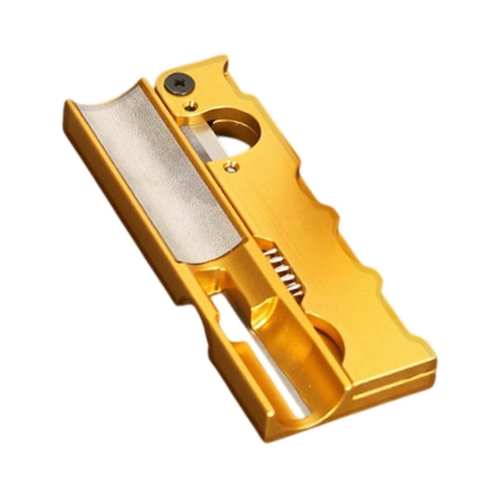 Pool Queue Tip Reparaturwerkzeug Aluminium Belüfter Compact Billard Pool Queue Tip Tool Gold