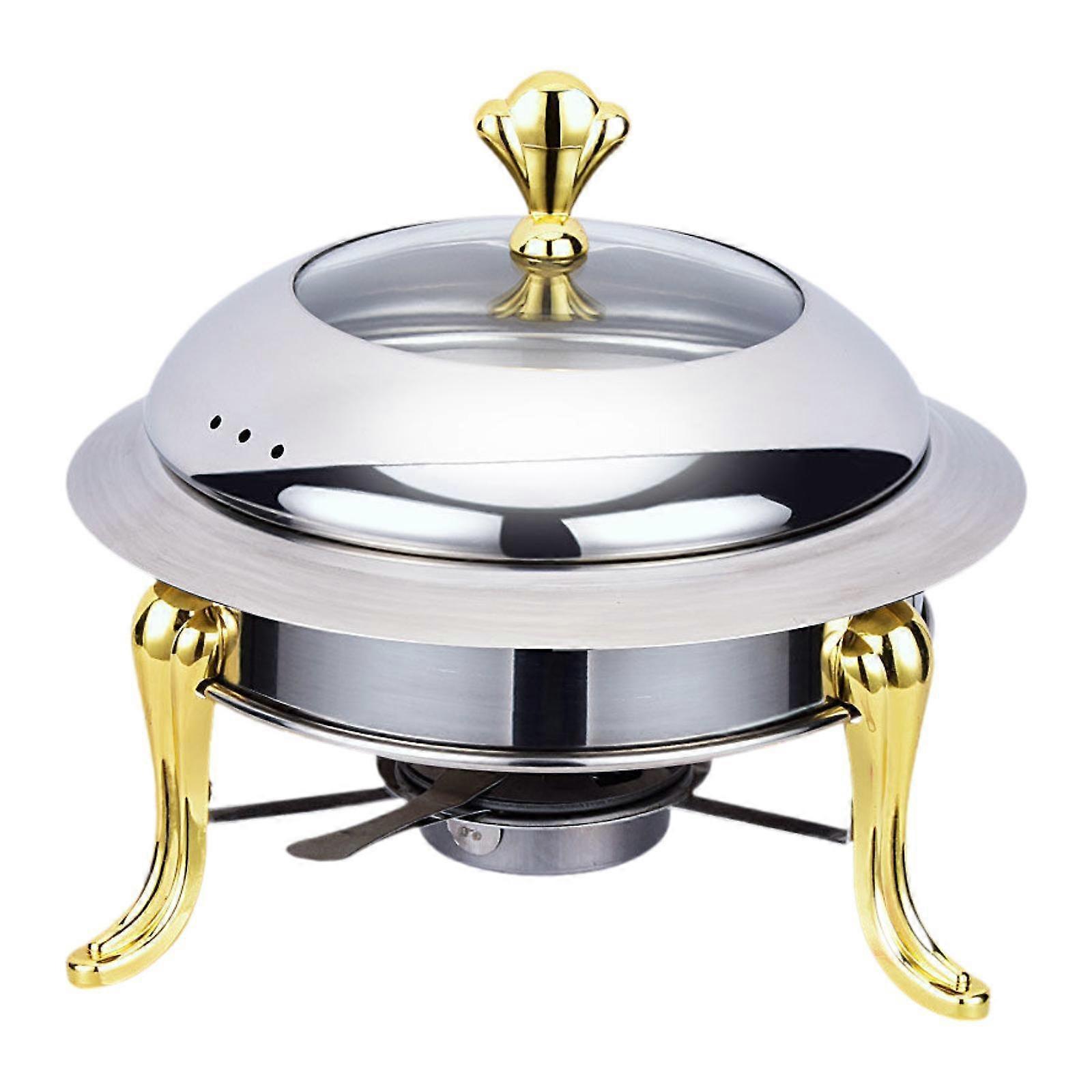 Buffet Warmer Chafer Chafing Dish Set Solid Fuel Boiler Catering Warmer Set