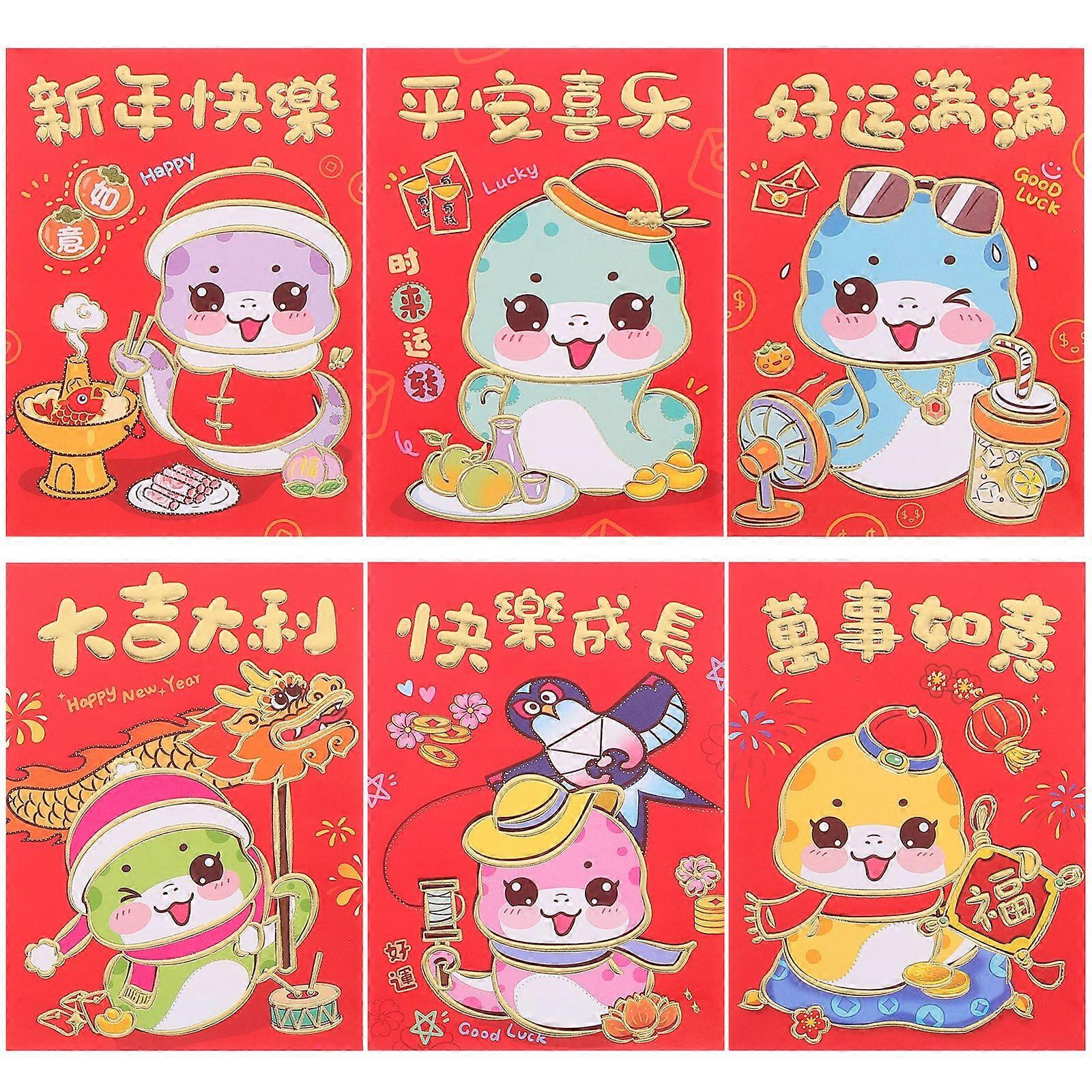 36pcs Paper Red Envelope Paper Red Packet New Year Supply Chinese New Year Red Envelope 2025 Year Red Envelope Red Packet For New Year