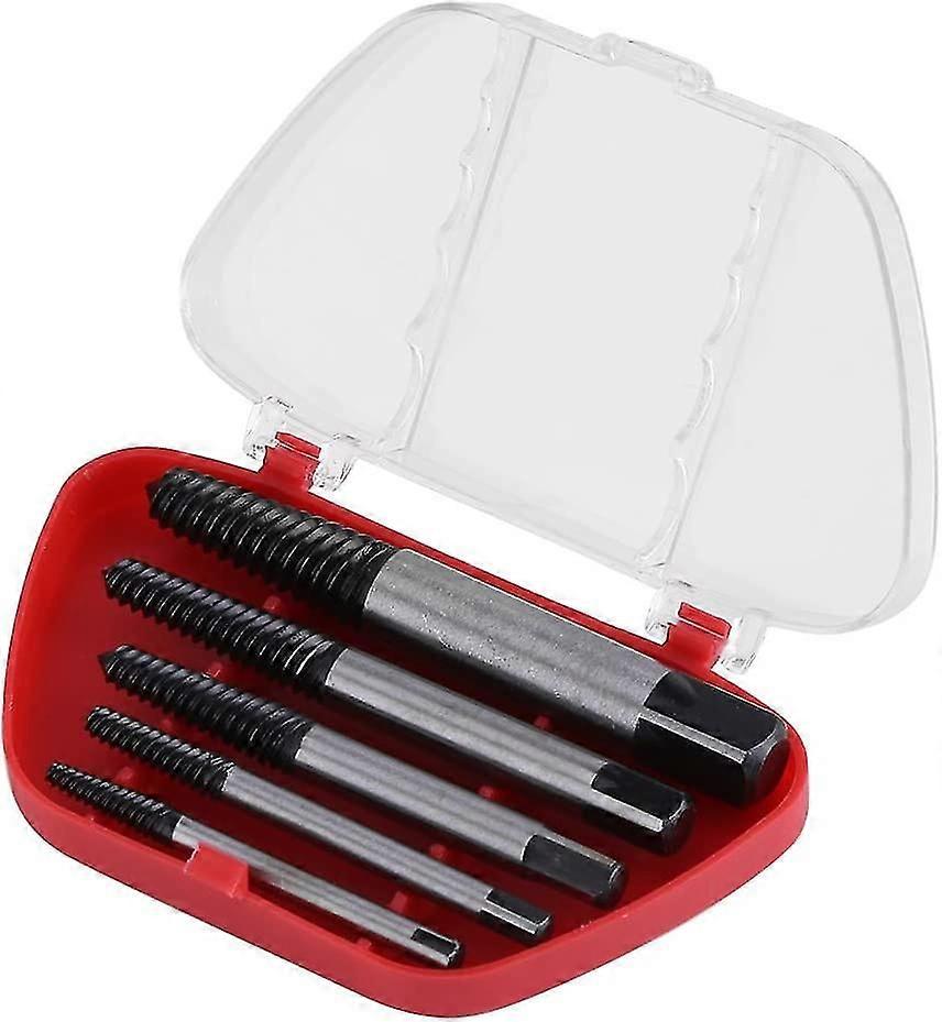 5 Pcs Screw Drill Bit Extractor Broken Screw Extractor Bit Damaged Bolts Easy Removal Tool