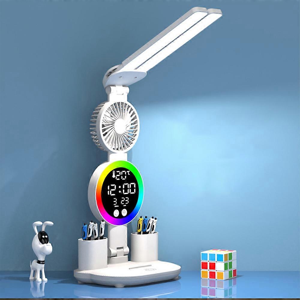 LED Desk Lamp for Students: Dual-Head with Atmosphere Light