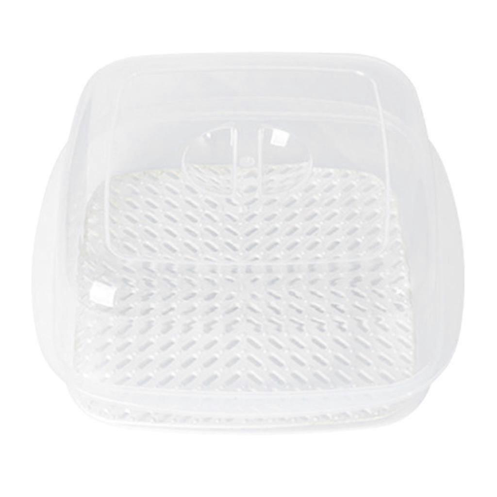 Microwave Oven Steamer Plastic Cook Container With Lid For Steamed Bread Bun Dumpling