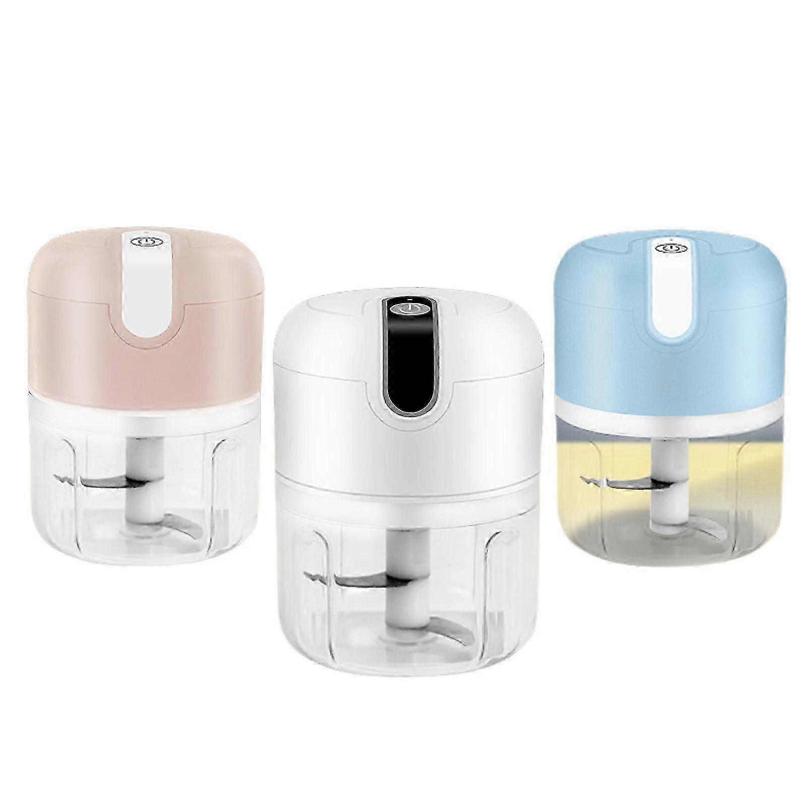 Portable Mini Food Chopper Blender Processor - 250ML, Wireless USB, 3 Blades