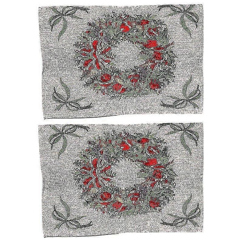 2pcs Christmas Place Mat
