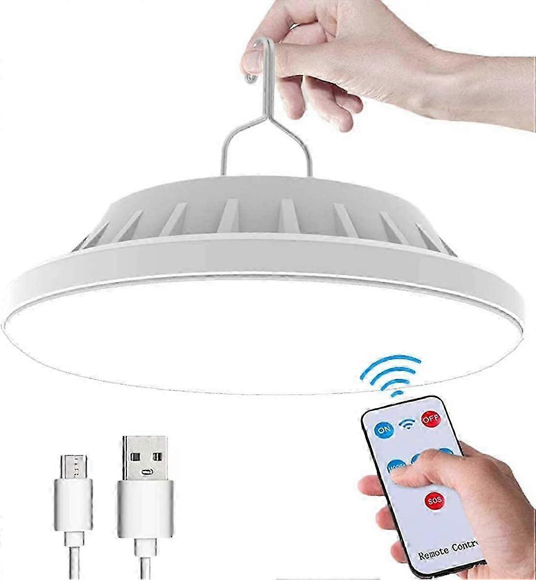 Camping light, Rechargeable, with Remote - Control Function, SOS Mode, and Hanging Hook for Outdoor Use
