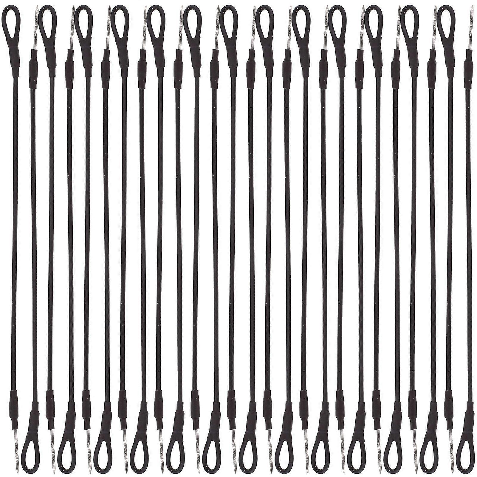 100pcs Tag Fasteners Retail Store Tag Ropes Wire Ropes Security Loop Tag Ropes for Shoes Hats Goods