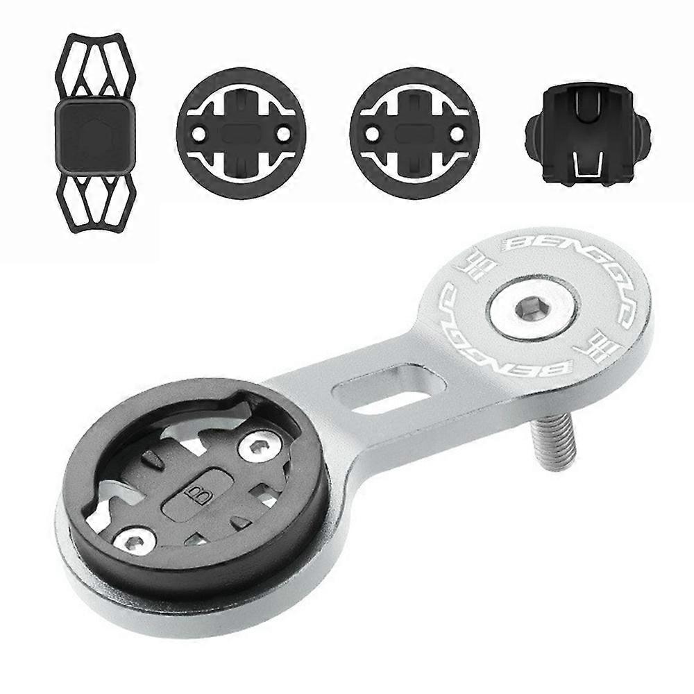 BENGGUO BG-2118 Bicycle Computer Aluminum Alloy Extension Bracket with Silicone Phone Holder