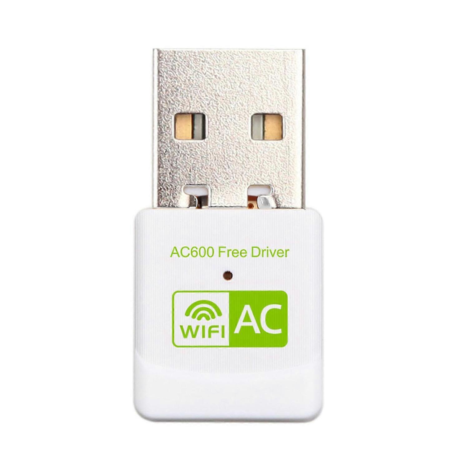 Wireless Network Adapter WiFi Receiver Dual Band 2.4G/5G Drive-free 300Mbps High-speed Transmission 