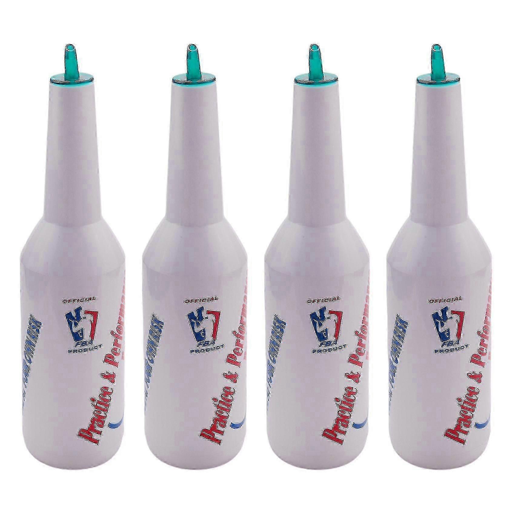 4x Flair Bartender Bartending Practice Bar Pub Bottle Wine Cocktail Shaker - White
