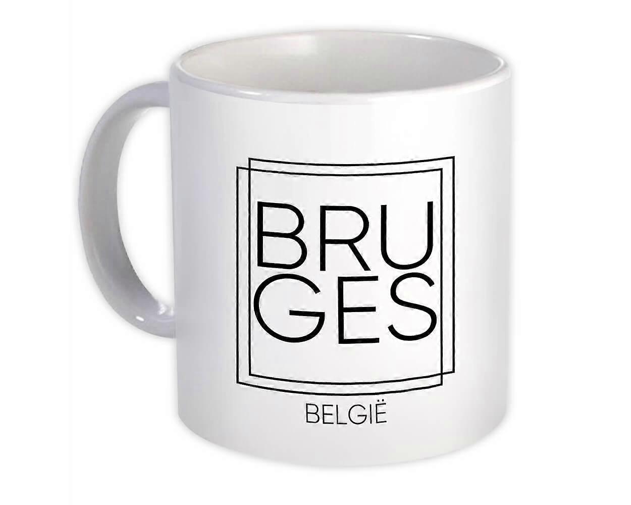 Gift Mug: BRUGES Belgium Square