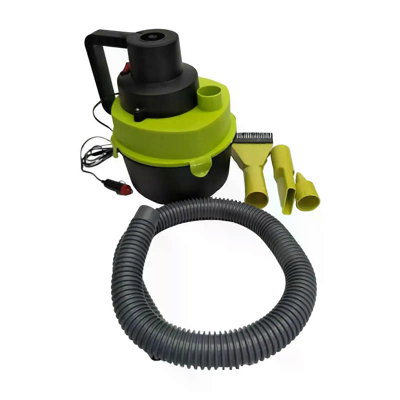 12 Volt Wet Dry Car Auto Canister Vacuum Flexible 3Ft Hose Good Performance Interior Detailing Portable Vac Red And Black