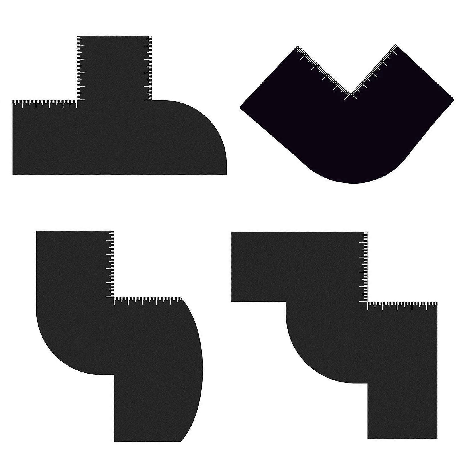 Hairlines Enhancement Card Beard Stencil Tool Hairlines Shaping Tool Hairlines Maker Easy to Use Beard Shaping Template