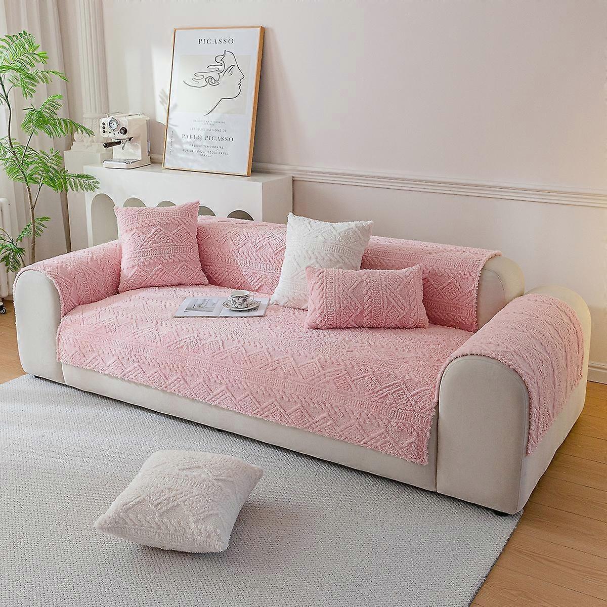 Thicken Plush Sofa Towel Nordic Universal Sofa Cover Non-Slip Combination Couch Covers Sofa Towel for Living Room Modern Decor