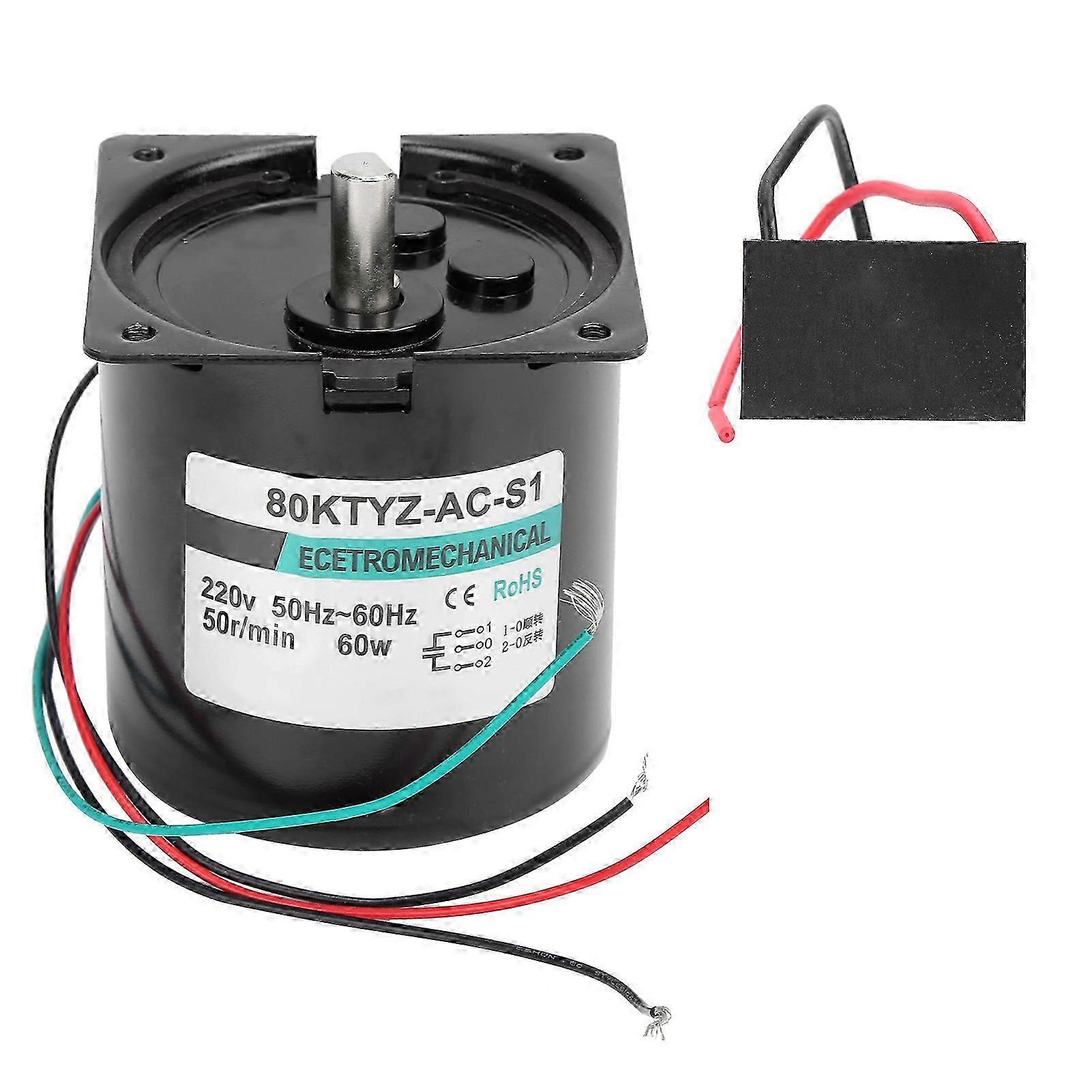 AC Synchronous Motor with Capacitance Permanent Magnet Low Speed for Micro Machinery 60W50rpm/min AC220V