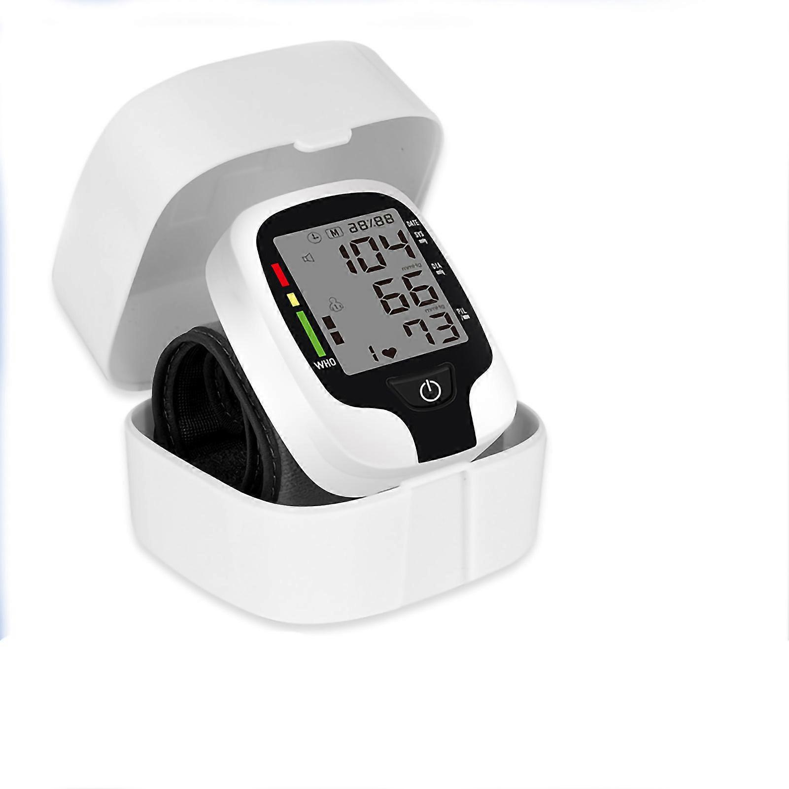 Wrist Blood Pressure Machine, Data Tracking & USB Charging, Accurate BP Cuff With Memory Readings And Large LCD Display For Clear Results