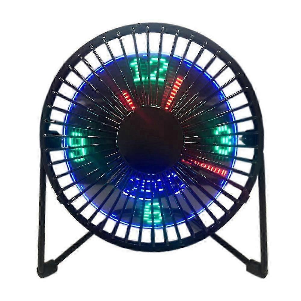 USB-LED-Uhr Mini-Lüfterlüfter