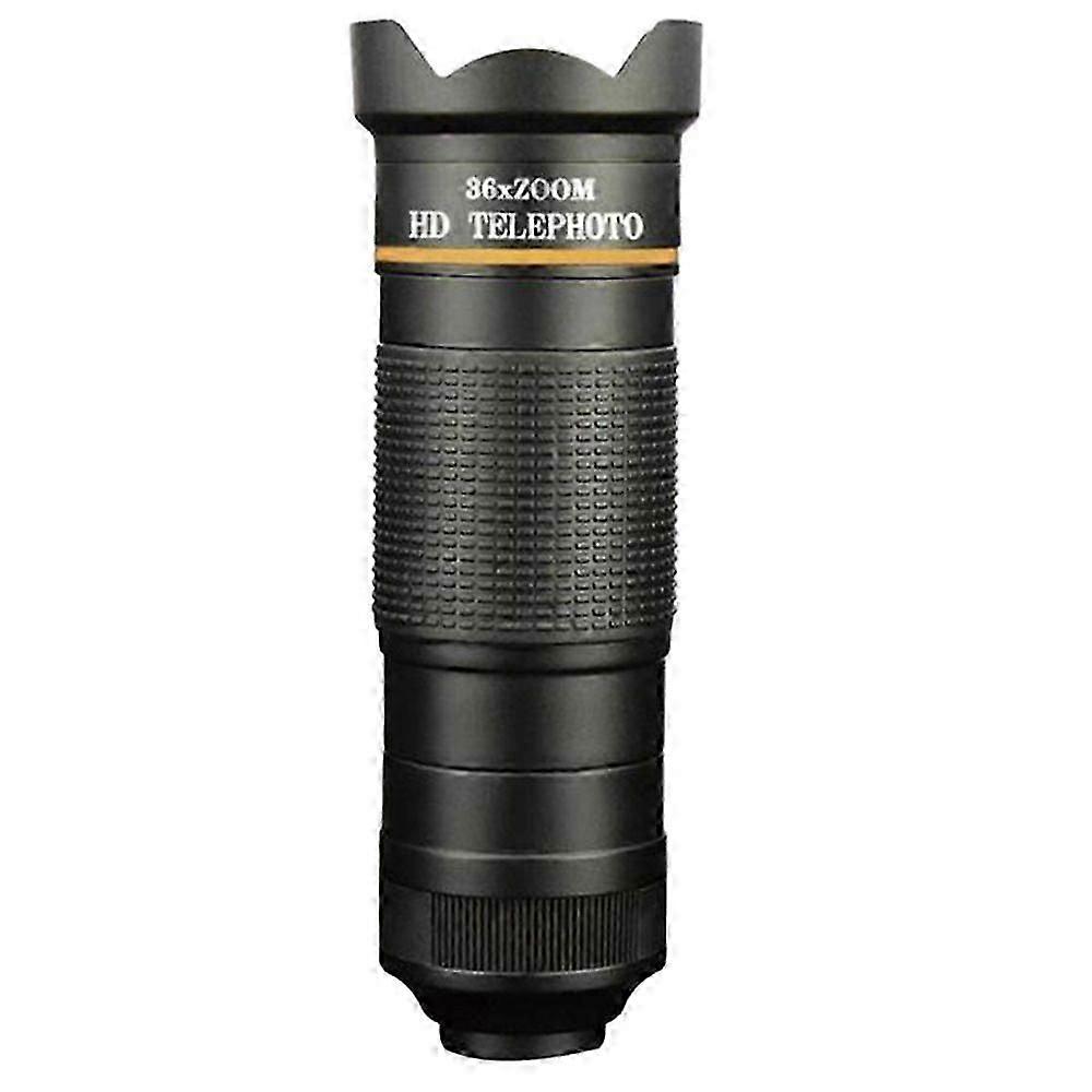Obiectiv teleobiectiv pentru telefon cu reglare dublă 36X, obiectiv extern monocular pentru telefon de înaltă definiție 36X