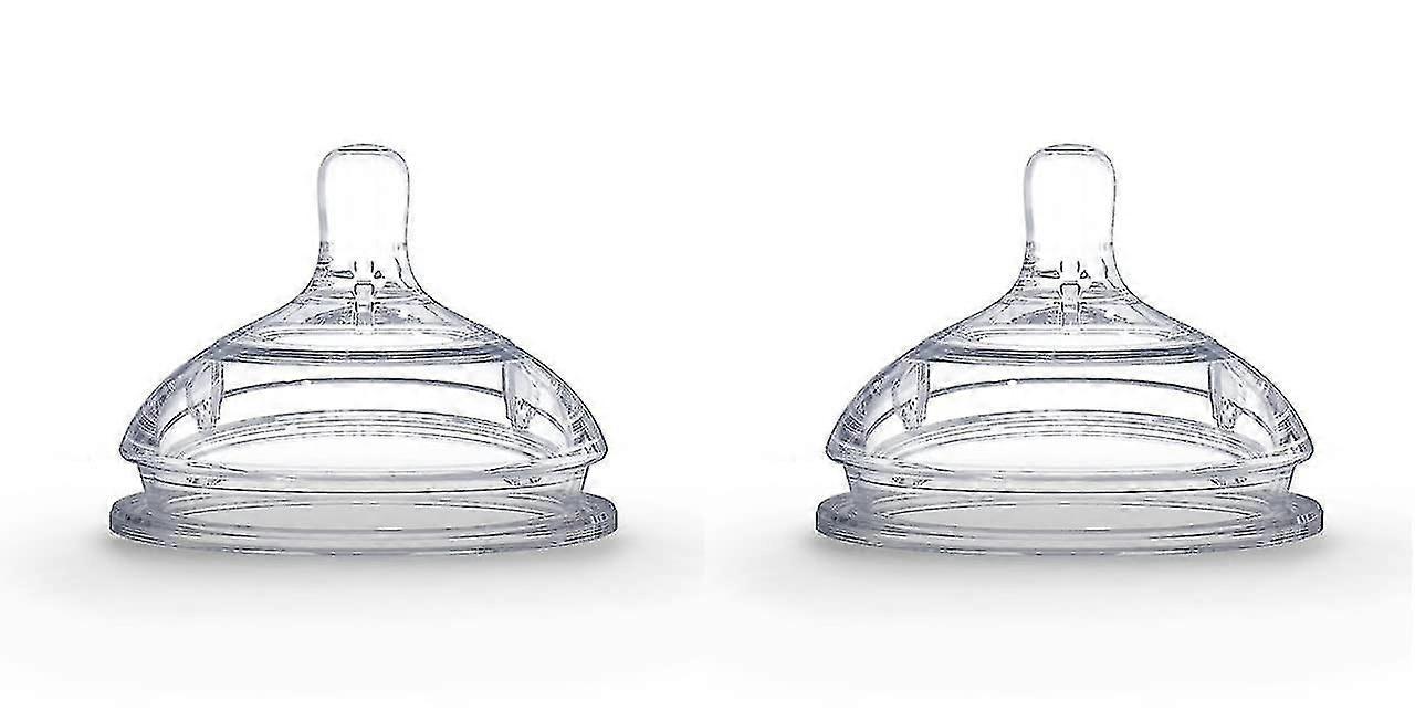 Mamelon de remplacement en silicone, débit rapide, 6 mois et plus, 2 comptes