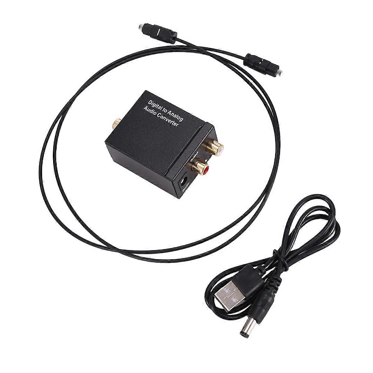Digital to Analog Audio Converter Optical Fiber Audio Decoder