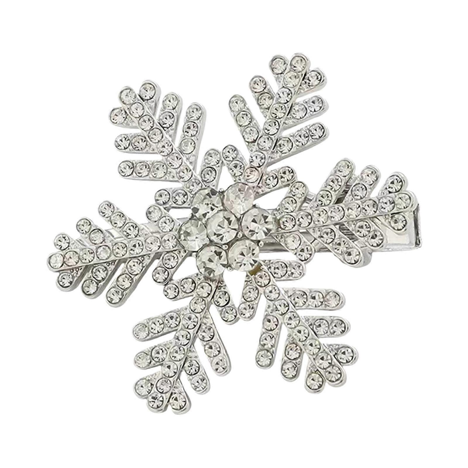 لامع حجر الراين ندفة الثلج الشعر كليب الشعر باريت عيد الميلاد التماسيح المعدنية مقاطع اكسسوارات الشعر الشتاء عيد الميلاد دبابيس الشعر هدايا حفلة عيد الميلاد