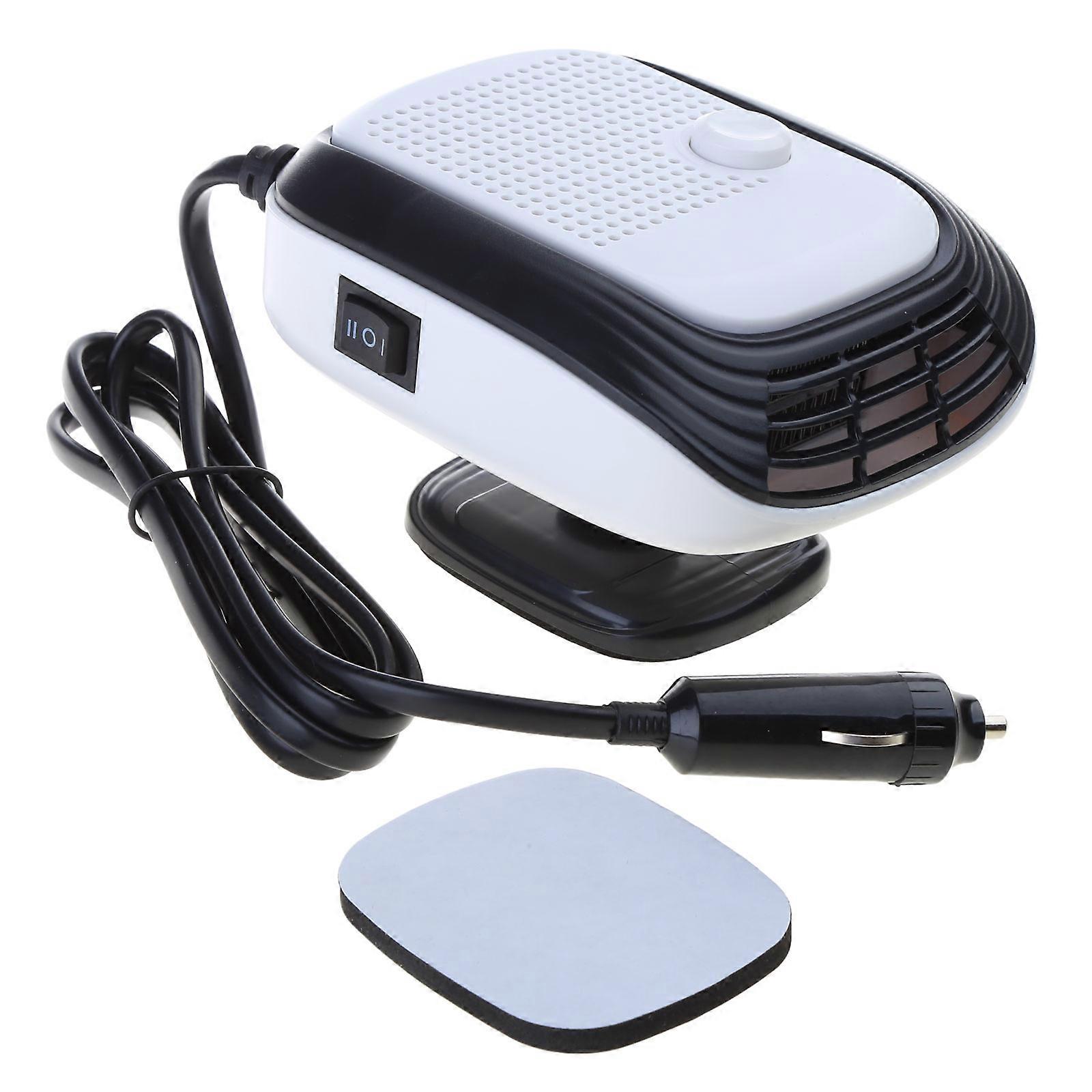 Car Heater Portable Electric Windshield Defogger Rotate Base Window Heater Heating Baffle Dryer Fan Demister Adjustable