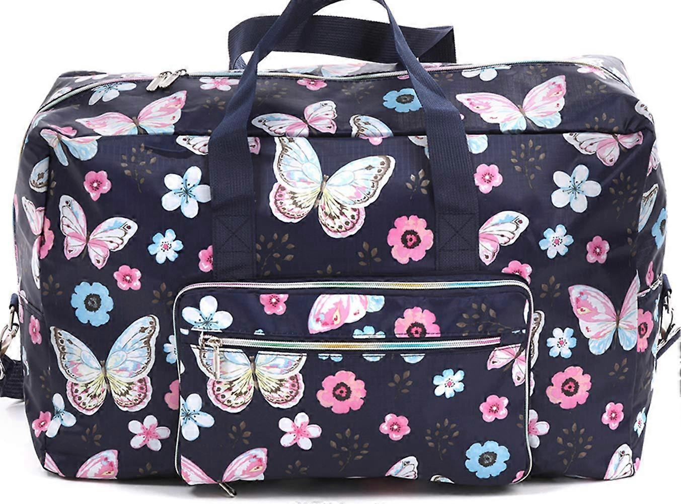 Foldable Large Cute Duffle Bag for Travel, Weekend Getaway, Overnight Use, Waterproof Material, Stylish Design