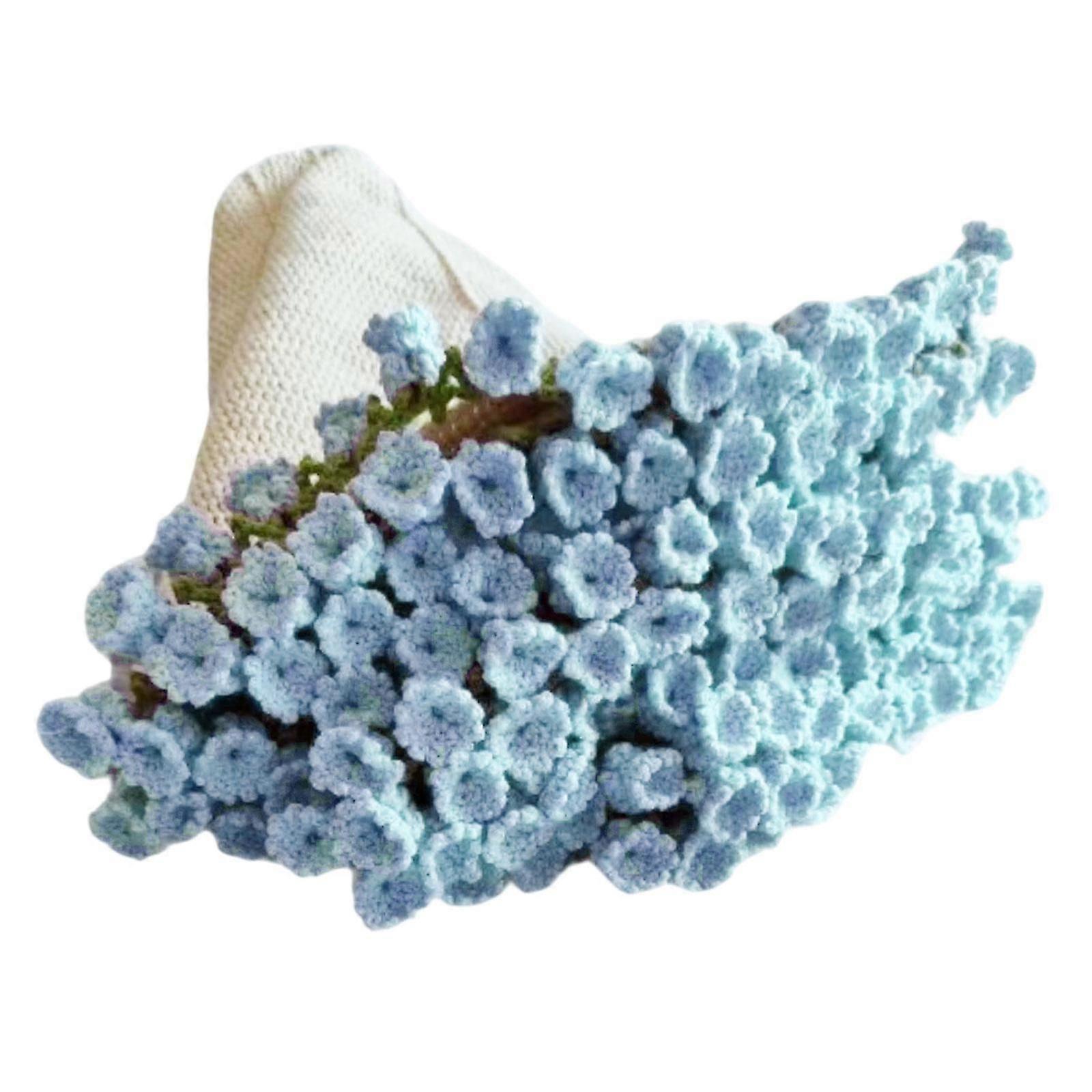 Blumenstrauß Decke häkeln Kit häkeln Starter Kit Dekoration Multifunktionale Mode DIY Handwerk Strickset für Enthusiast Geschenk