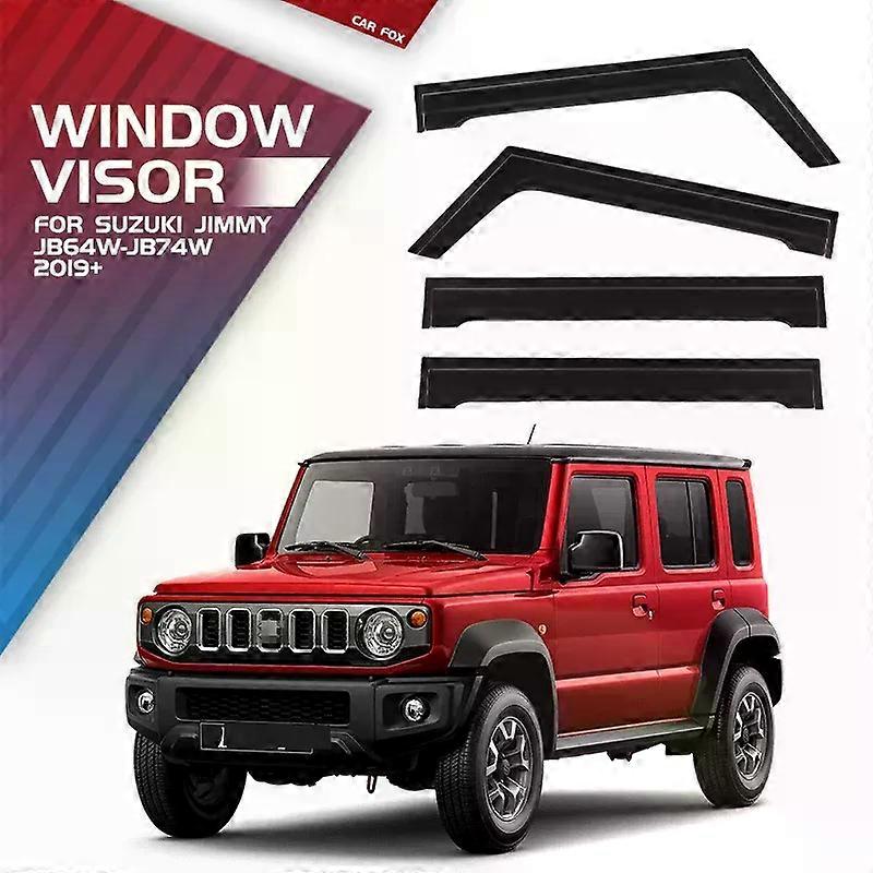 Applies to For Suzuki JIMMY MK4 JB64W JB74W 2019-2023 5D Window Visor Vent Shades Ventvisor Wind Deflectors Visors Rain Guard Shades Visor
