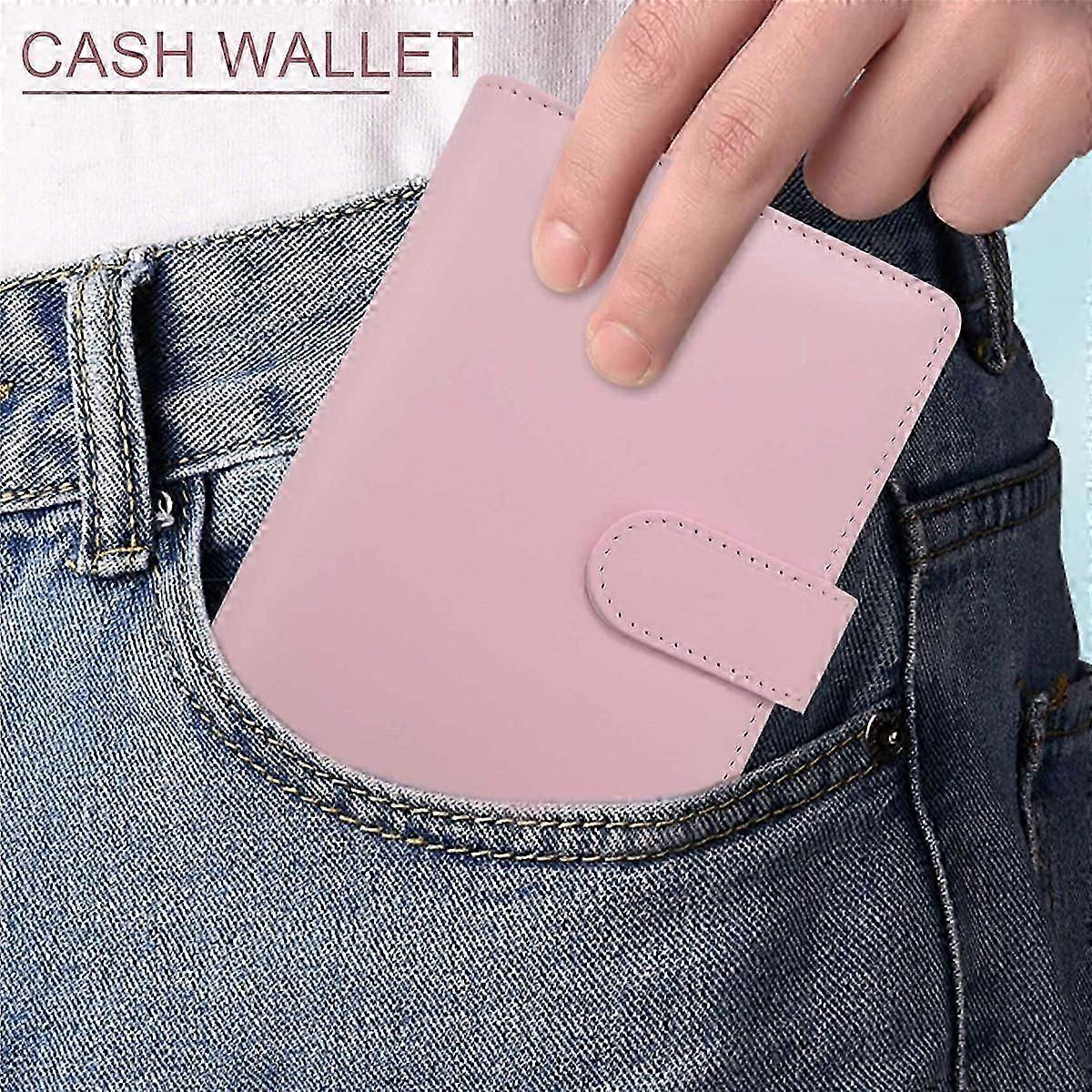 A6 Binder Planner Pink Notebook Binder and 12 Pieces 6 Hole Binder Zipper Folder,Binder Pockets Cas