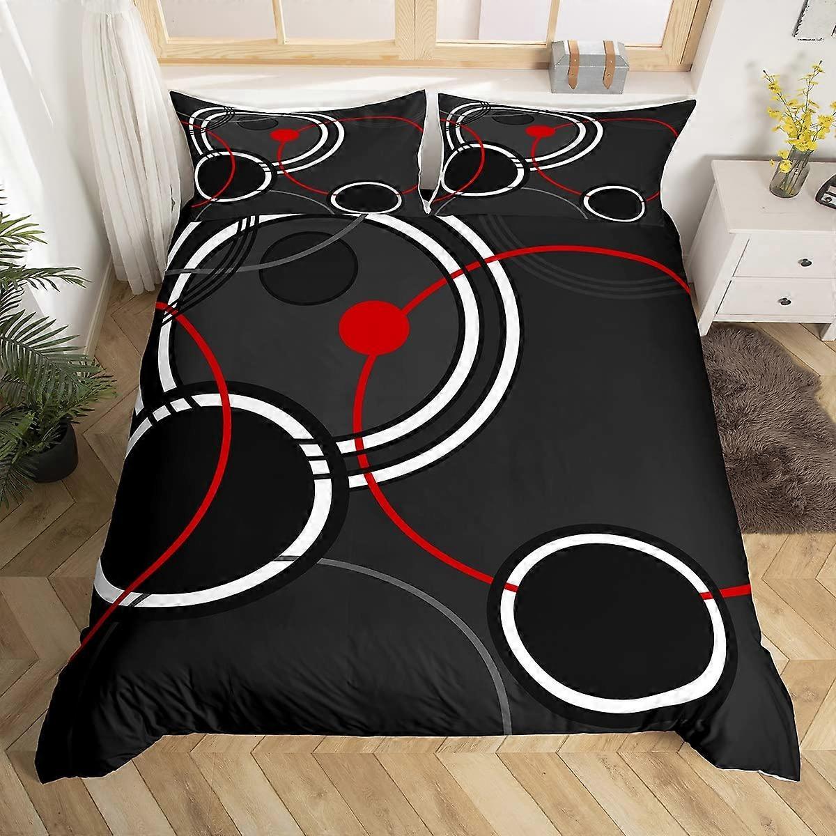 1 Set Bedding Sets Twin Modern Abstract Geometric Lines Aesthetic Striped Colorful for Room Decor Geometry Twin Size