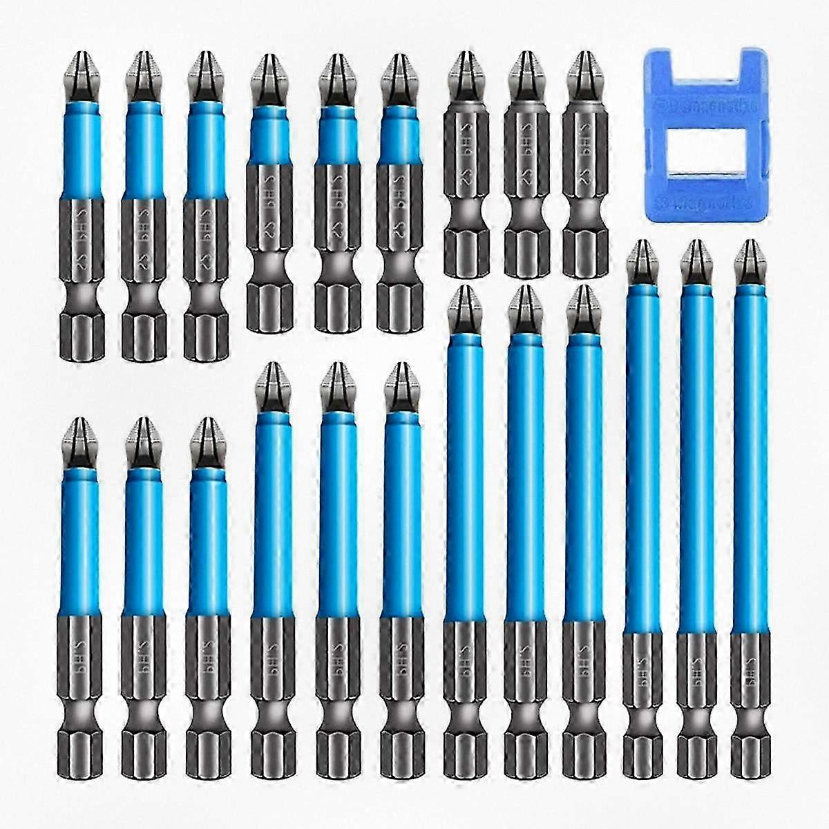 Magnetic Hex Phillips Head Electric Screwdriver Bit Set, Anti-Slip Drill Bits for Screws
