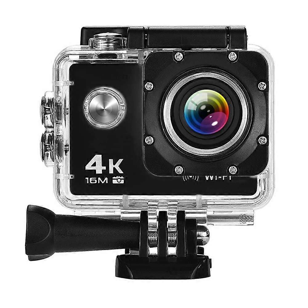 4K UHD Sports Camera 64GB Included, WiFi Action Camera, 100 feet, 160° Wide Angle