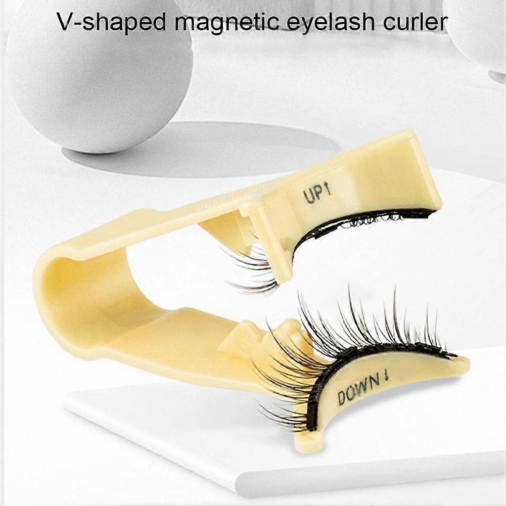 Magnetic Eyelash Curler Portable Magnetic Suction False Eyelash Assistant