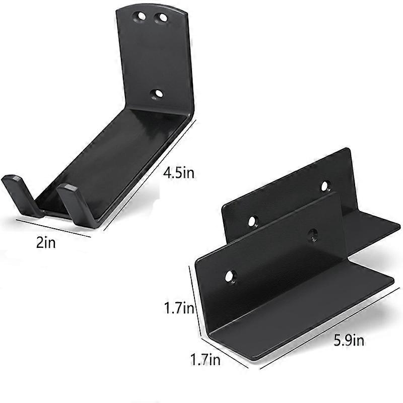 Bike Wall Mount Pedal Hook for E-Bikes, MTB & Road - Bicycle Wall Mount with Support Brackets